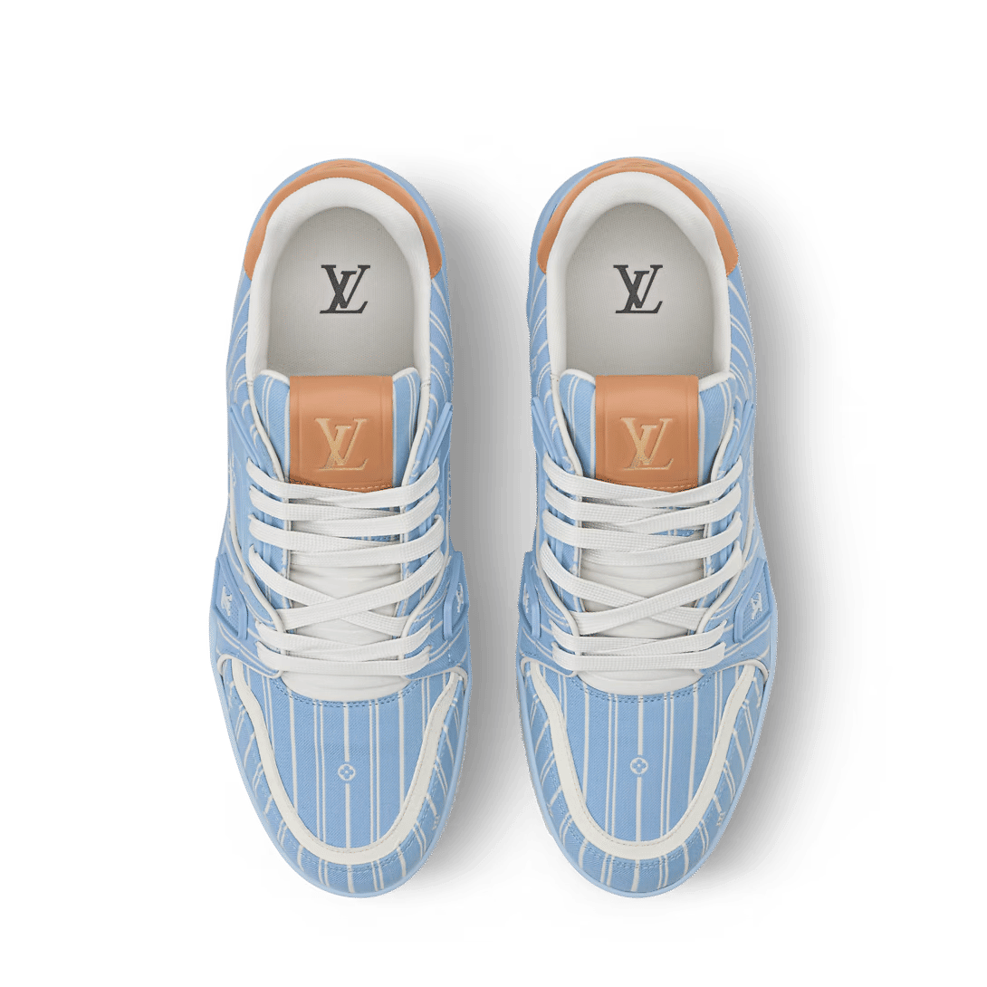 LV Trainer Blue Jacquard