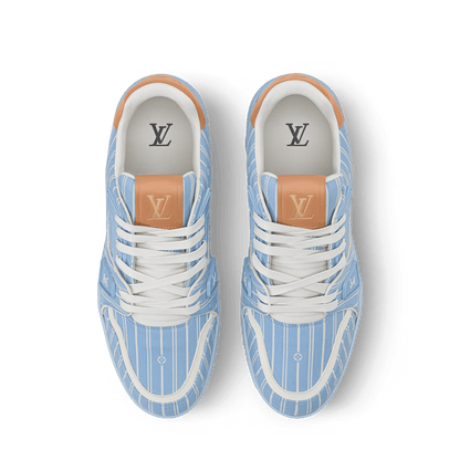 LV Trainer Blue Jacquard