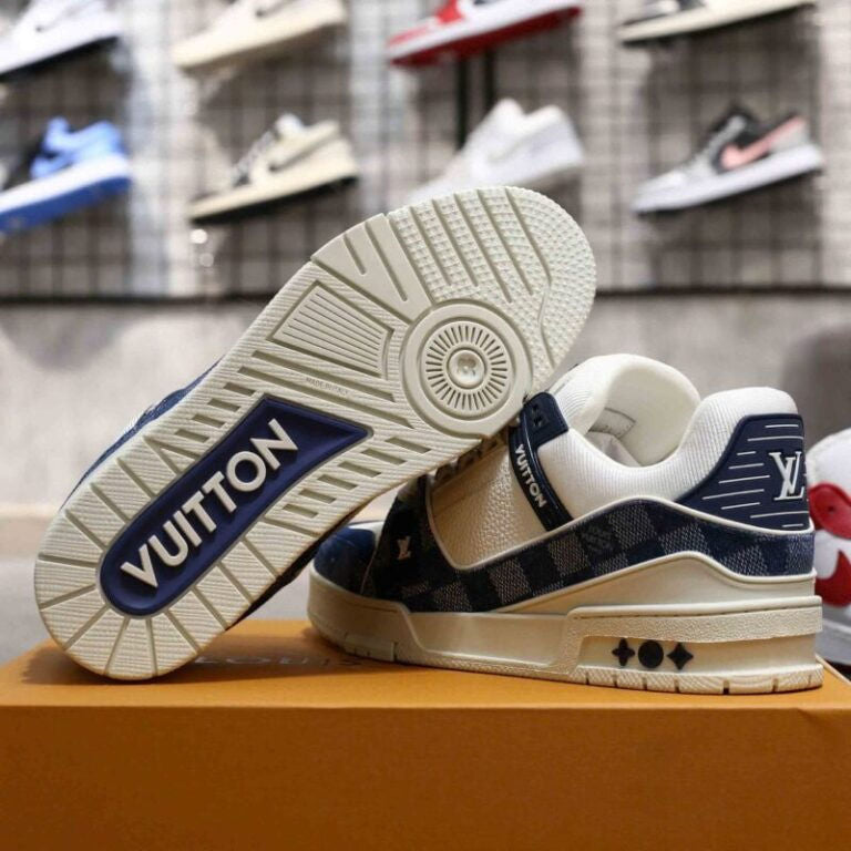 Louis Vuitton LV Trainer Sneaker â€˜Damier Denim Blueâ€™