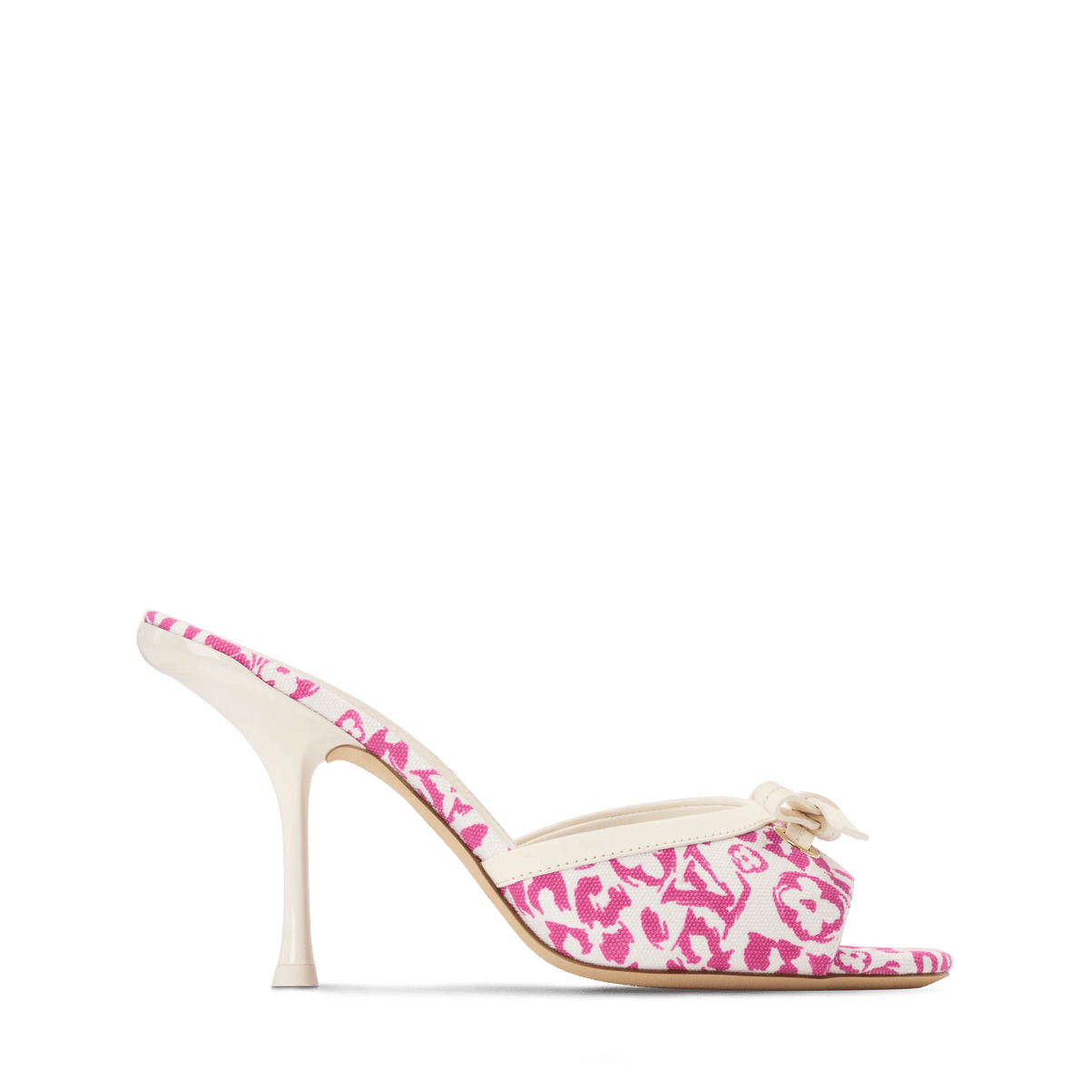 Women's 6AM Mule Monogram Leopard Canvas Stiletto 1AJLK9