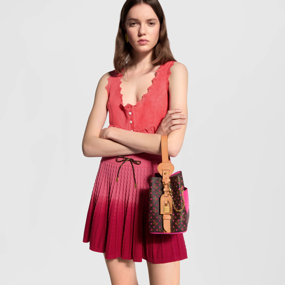 Women's All In BB Monogram Perfo Pop Crush Tote Bag