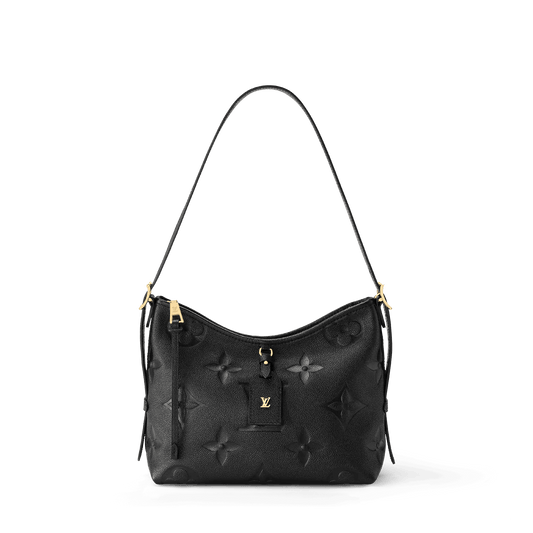 Women's CarryAll PM Black Monogram Empreinte Leather Hobo Bag M46288