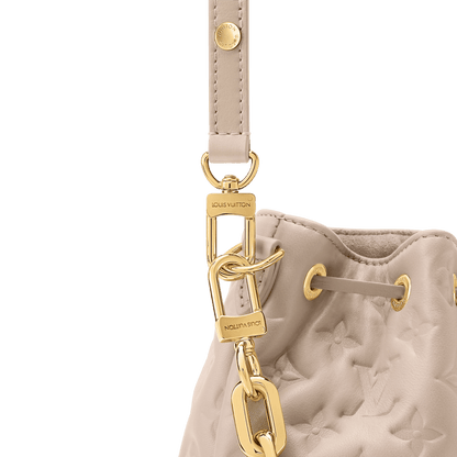 Women's Coussin Bucket Monogram Embossed Lambskin Drawstring Bag M26530