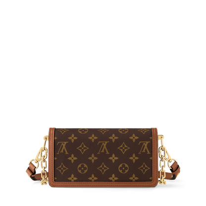 Women's Dauphine East West Monogram Reverse Canvas Shoulder Bag