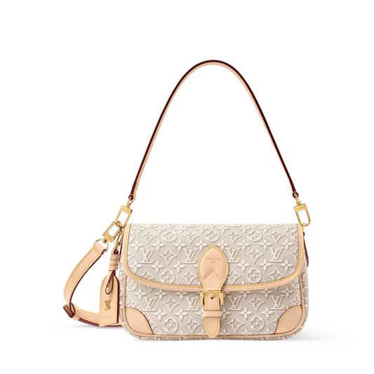 Diane PM Monogram Emblème Peuplier Jacquard Textile Gold-Toned Hardware