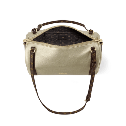 Women's Express PM Platinum Grained Calfskin Tote Bag