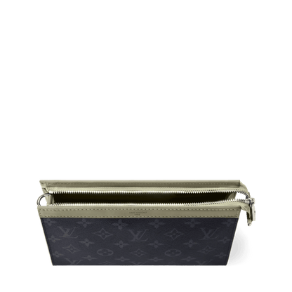 Men's Gaston Wearable Wallet Monogram Eclipse Khaki