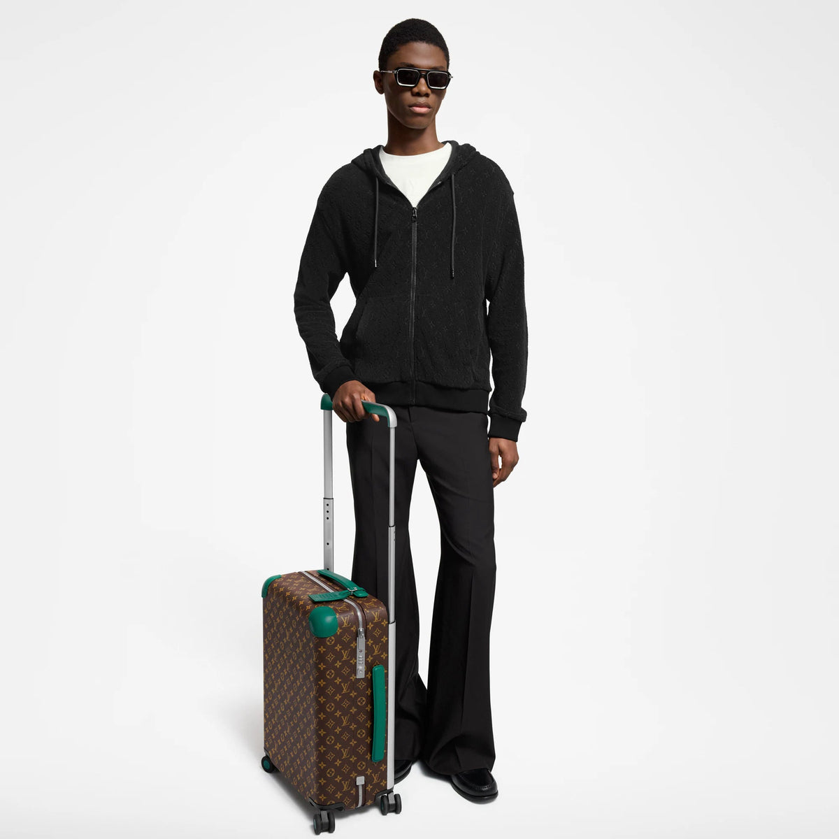 Horizon 55 Rolling Suitcase Monogram Macassar M12610