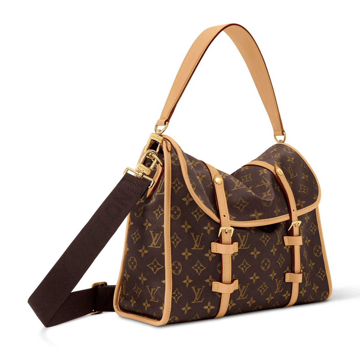Jet Lag Bag MM Monogram Silk Tech Gold-Toned Hardware