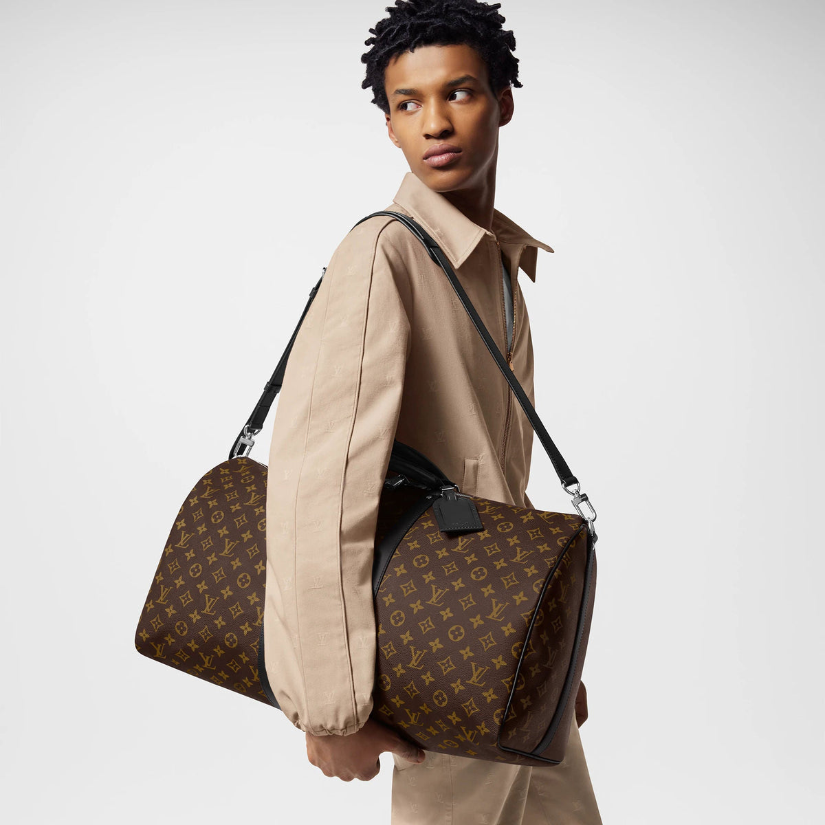 Keepall Bandoulière 55 Monogram Macassar M56714
