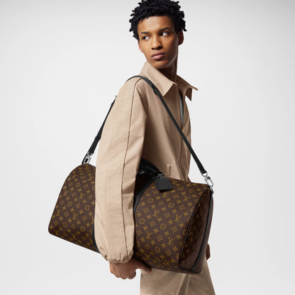 Keepall Bandoulière 55 Monogram Macassar M56714