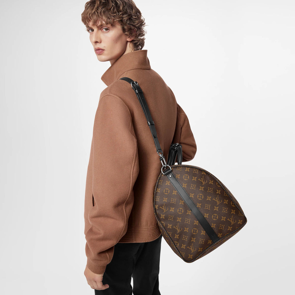 Keepall Bandoulière 55 Monogram Macassar M56714