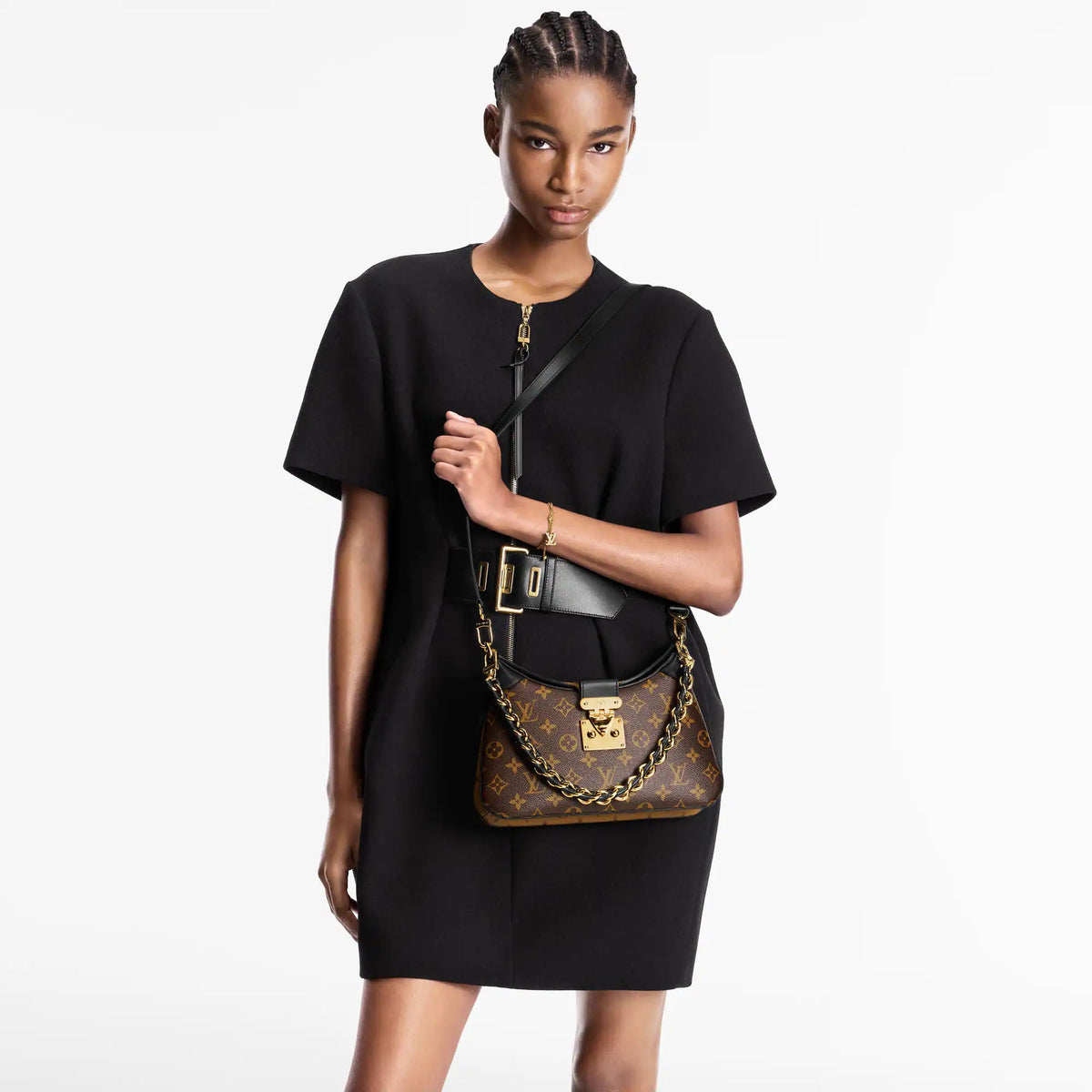 Women's LV Twinny Monogram Canvas Crossbody Bag