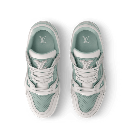 Women's LV Trainer Sneaker Perforated Calf Leather 1AHWRJ