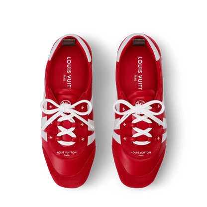 Women's LV Sneakerina Sneaker Ballerina Red Lambskin Calf Leather 1A00MH