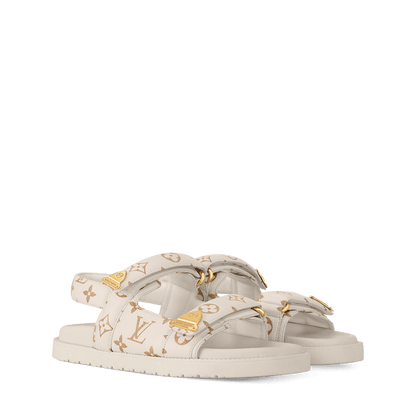 Women's LV Sunset Comfort Sandal Dune Beige Monogram Canvas 1AHNXE