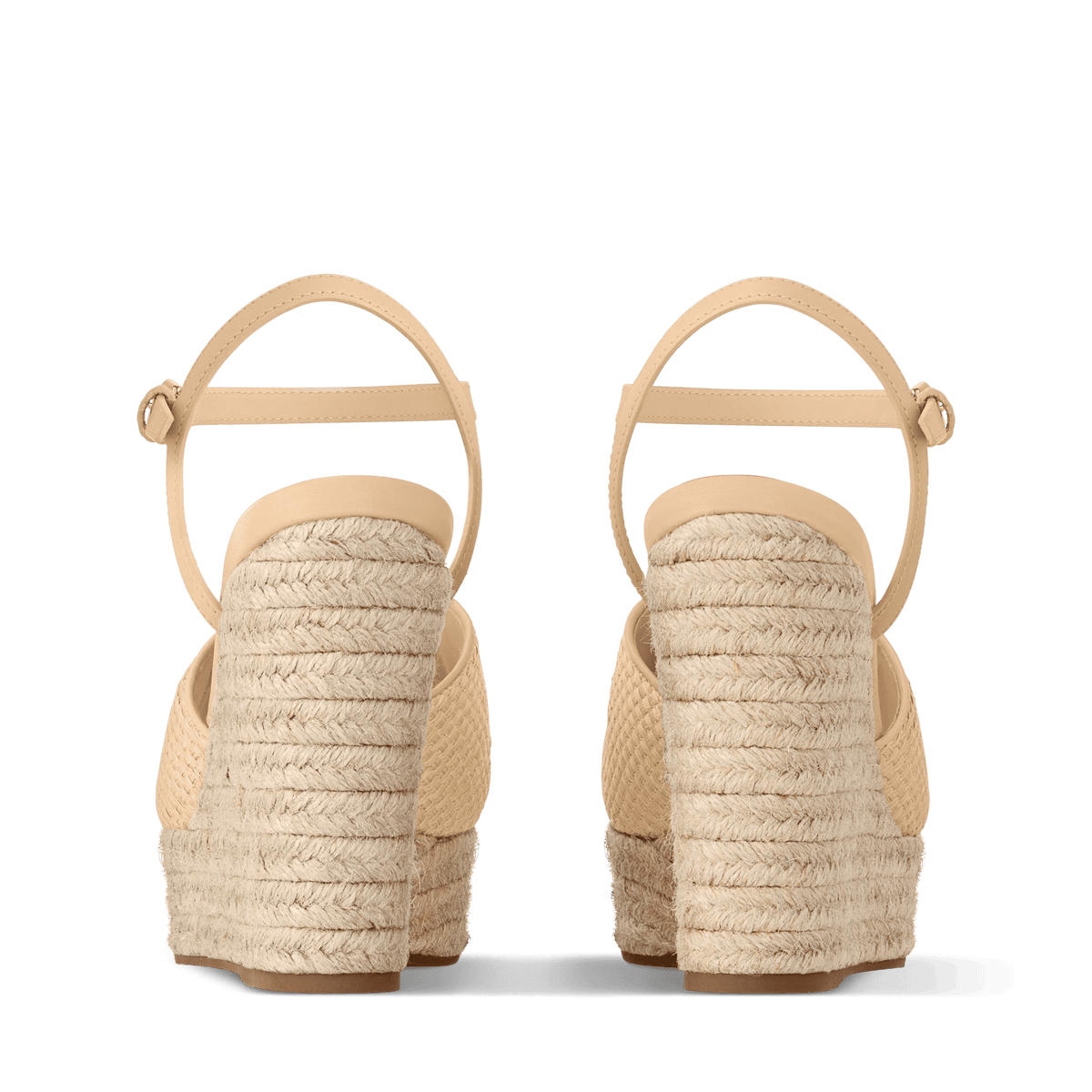Women's LV Mare Wedge Sandal Natural Raffia 1AHLM2