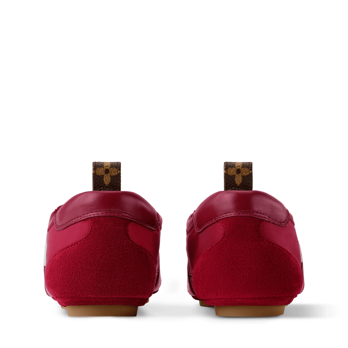Women's LV Sneakerina Sneaker Ballerina Bordeaux Nylon Suede 1AIVJN