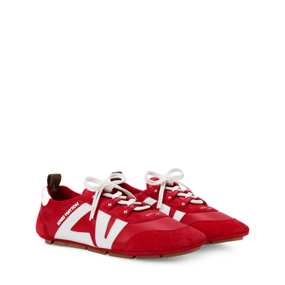 Women's LV Sneakerina Sneaker Ballerina Red Lambskin Calf Leather 1A00MH