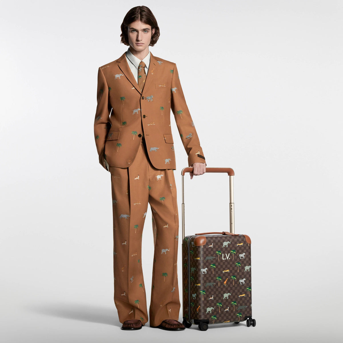 Horizon 55 Rolling Suitcase Damier Ebene Heritage M28164
