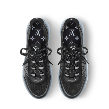 Women's LV Sprint Black Technical Sneaker 1AJOY1