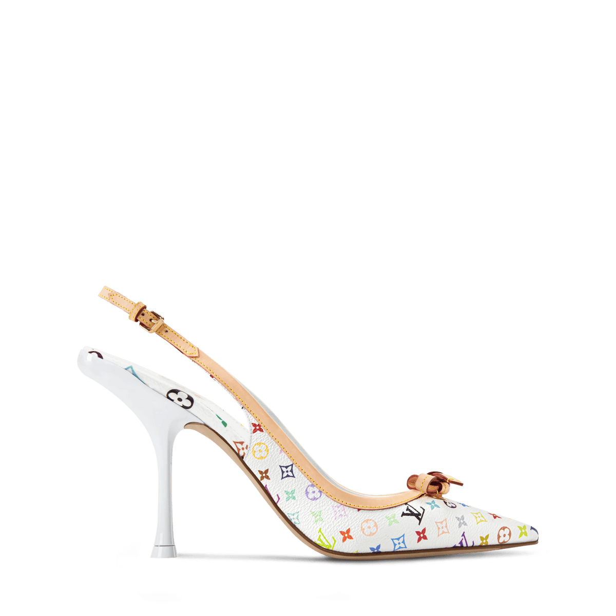 Women's 6AM Slingback Pump Monogram Multicolore Canvas 1AJKUU