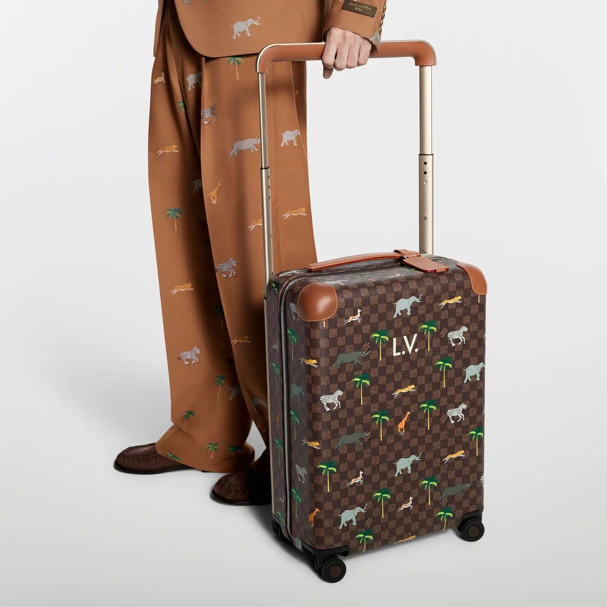 Horizon 55 Rolling Suitcase Damier Ebene Heritage M28164