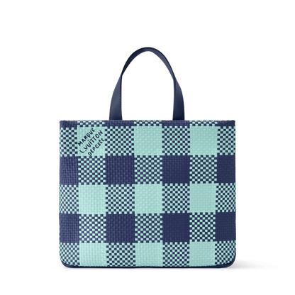 Men's Mini Shopper Tote Monogram Damier Blue