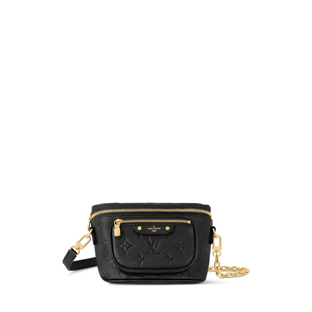 Women's Mini Bumbag Black Monogram Empreinte Leather Belt Bag M46917