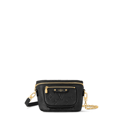 Women's Mini Bumbag Black Monogram Empreinte Leather Belt Bag M46917