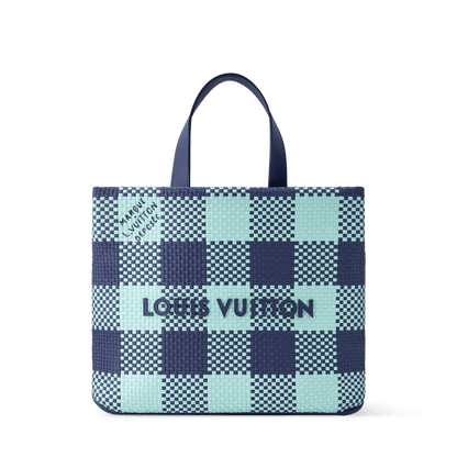 Men's Mini Shopper Tote Monogram Damier Blue
