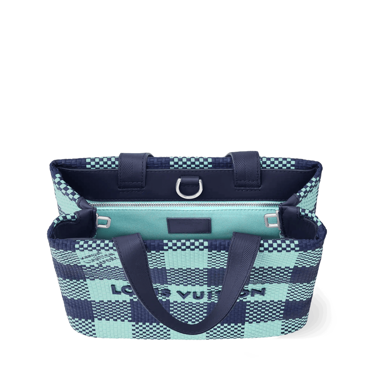 Men's Mini Shopper Tote Monogram Damier Blue