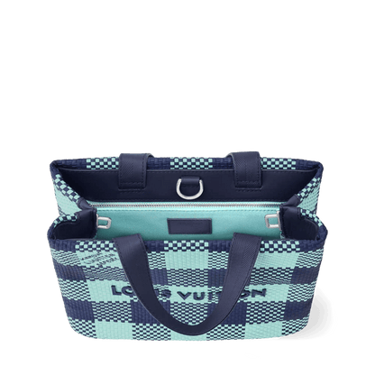 Men's Mini Shopper Tote Monogram Damier Blue