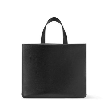 Mini Shopper Tote Monogram Calf Leather Black