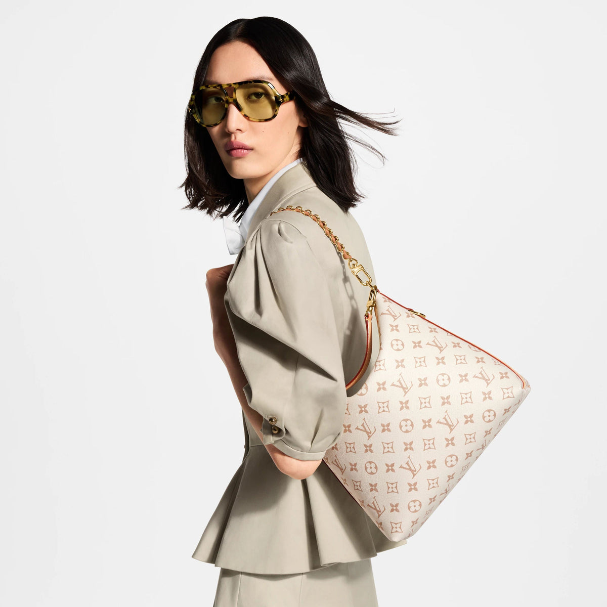 Women's Multipass Monogram Dune Canvas Tote