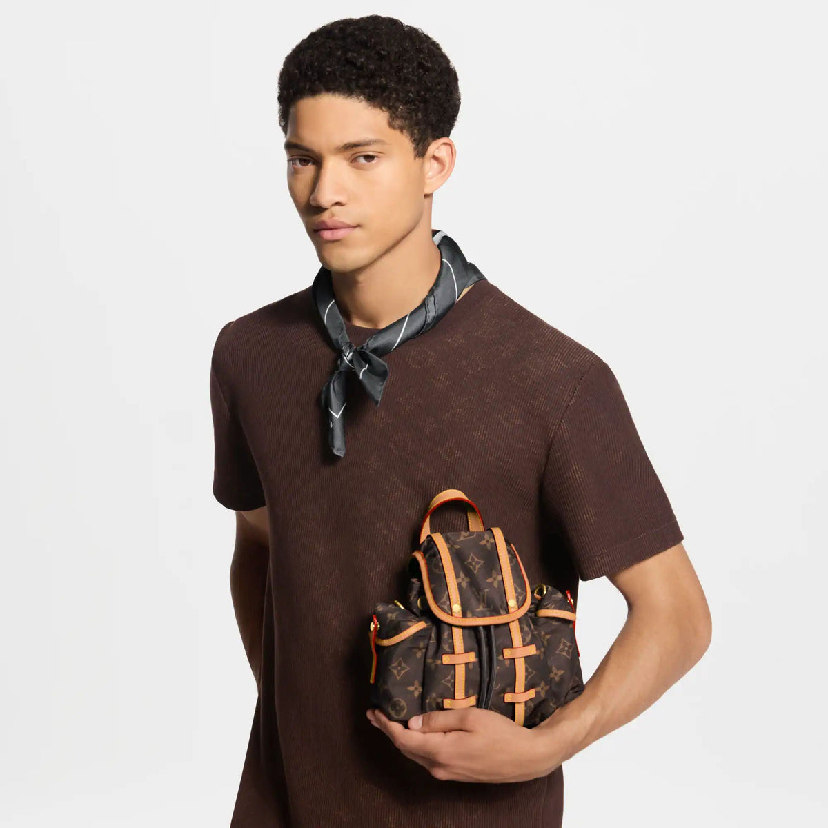 Men's Nano Christopher East West MM Silk Tech Monogram
