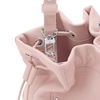 Women's Nano Noé Trunk Calfskin Leather Petal Pink Crossbody Bag