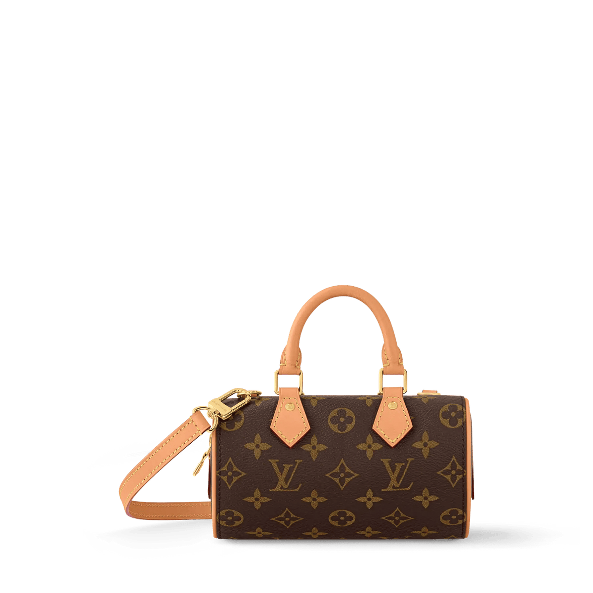 Nano Speedy Monogram Coated Canvas Gold-Toned Hardware