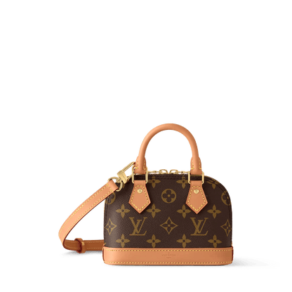 Women's Nano Alma Monogram Canvas Crossbody Bag