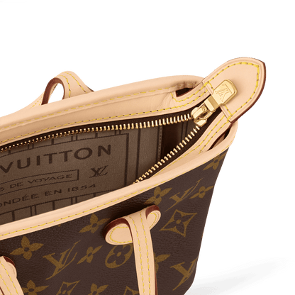 Neverfull BB Monogram Coated Canvas Beige Gold-Toned Hardware
