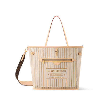 Neverfull MM Monogram Coated Canvas Sand Gold-Toned Hardware