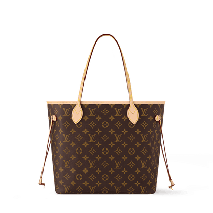 Women's Neverfull MM Tote Monogram Canvas Cherry