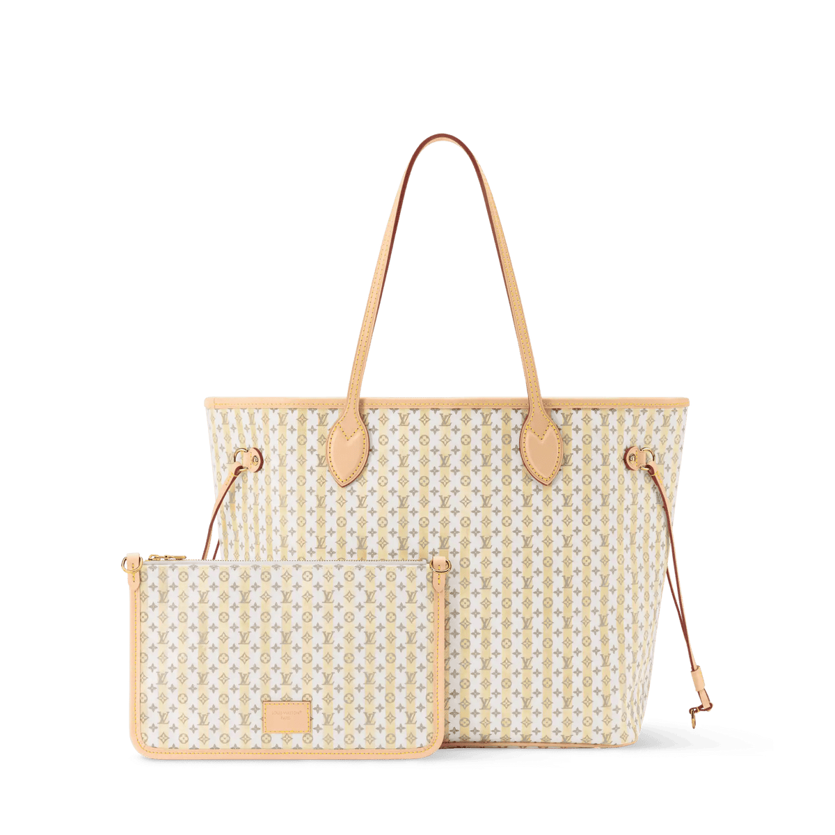 Women's Neverfull MM Banana Monogram Coated Canvas Tote Bag M28457