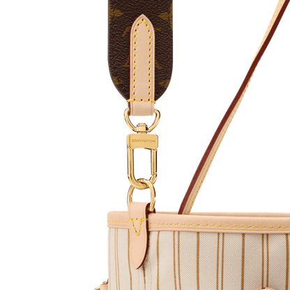 Neverfull MM Monogram Coated Canvas Sand Gold-Toned Hardware