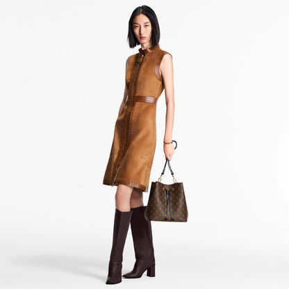 NéoNoé MM Monogram Coated Canvas Black Gold-Toned Hardware