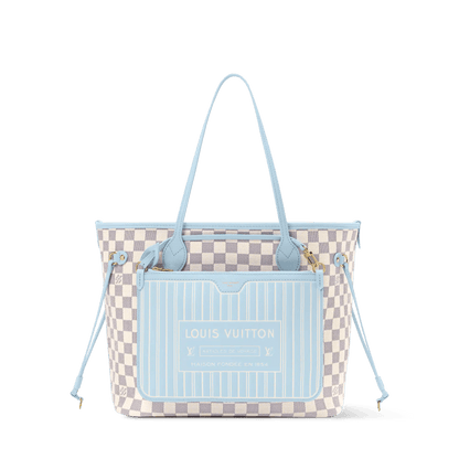 Women's Neverfull Inside Out MM Damier Azur Tote N40946