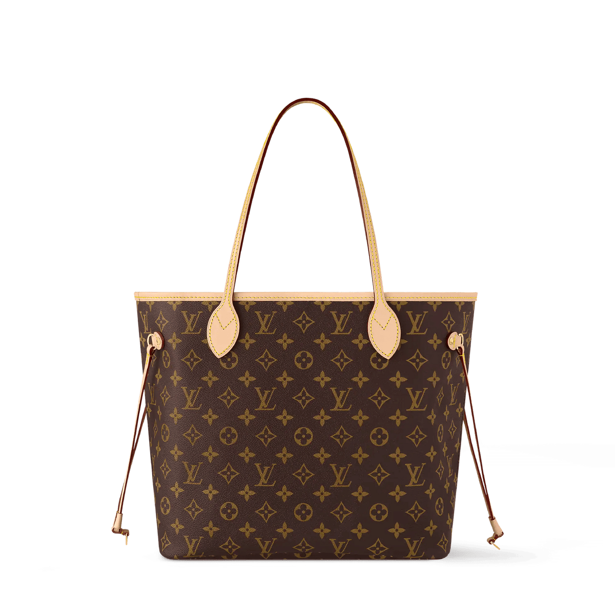 Neverfull MM Monogram Coated Canvas Cherry Gold-Toned Hardware