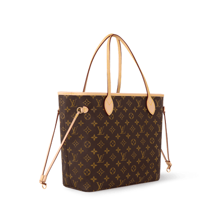 Women's Neverfull MM Tote Monogram Canvas Cherry