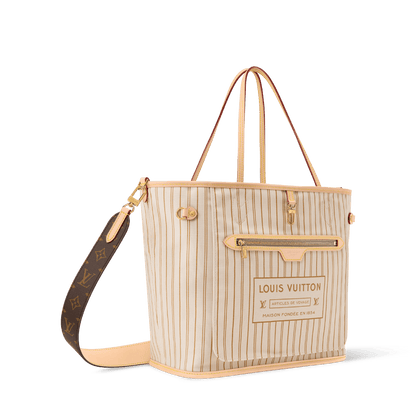 Neverfull MM Monogram Coated Canvas Sand Gold-Toned Hardware