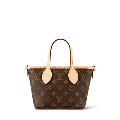 Neverfull BB Monogram Coated Canvas Beige Gold-Toned Hardware